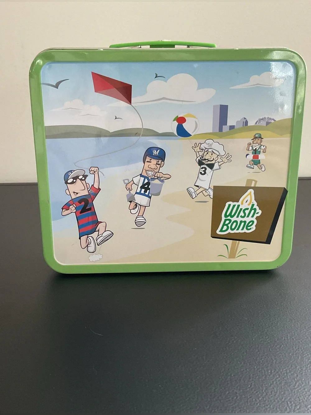 Wish Bone MLB Milwaukee Brewers Collectible Giveaway Metal Lunch Box